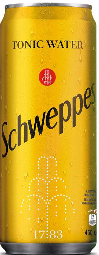 Schweppes Tonic Water  450 мл / KZ / (12 шт в упаковке)