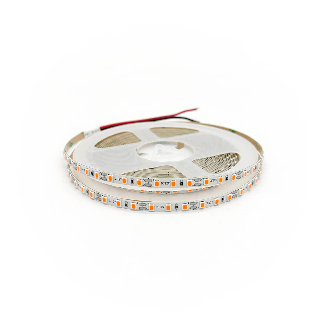 Лента светодиодная WAVE 2835 120/м 5мм, 12V, 2x5м, 9,6w ОРАНЖЕВЫЙ IP20 (кратно 5)