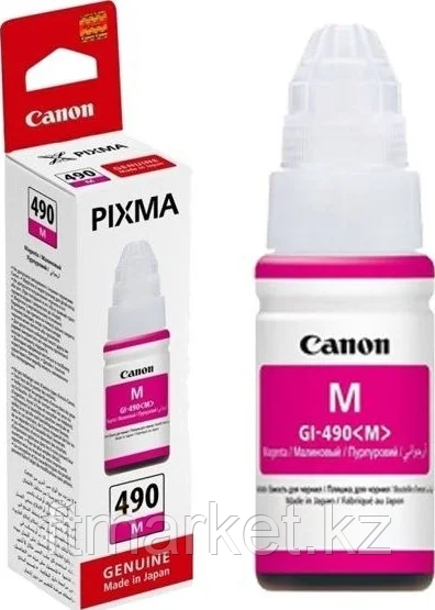Картридж INK GI-490 M пурпурный для PIXMA G1400/PIXMA G2400/PIXMA G3400, фото 1