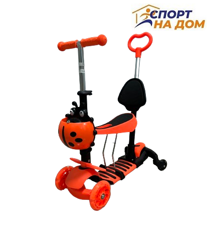 Самокат Божья коровка с поворотными колесами (Оранжевый): продажа, цена ...