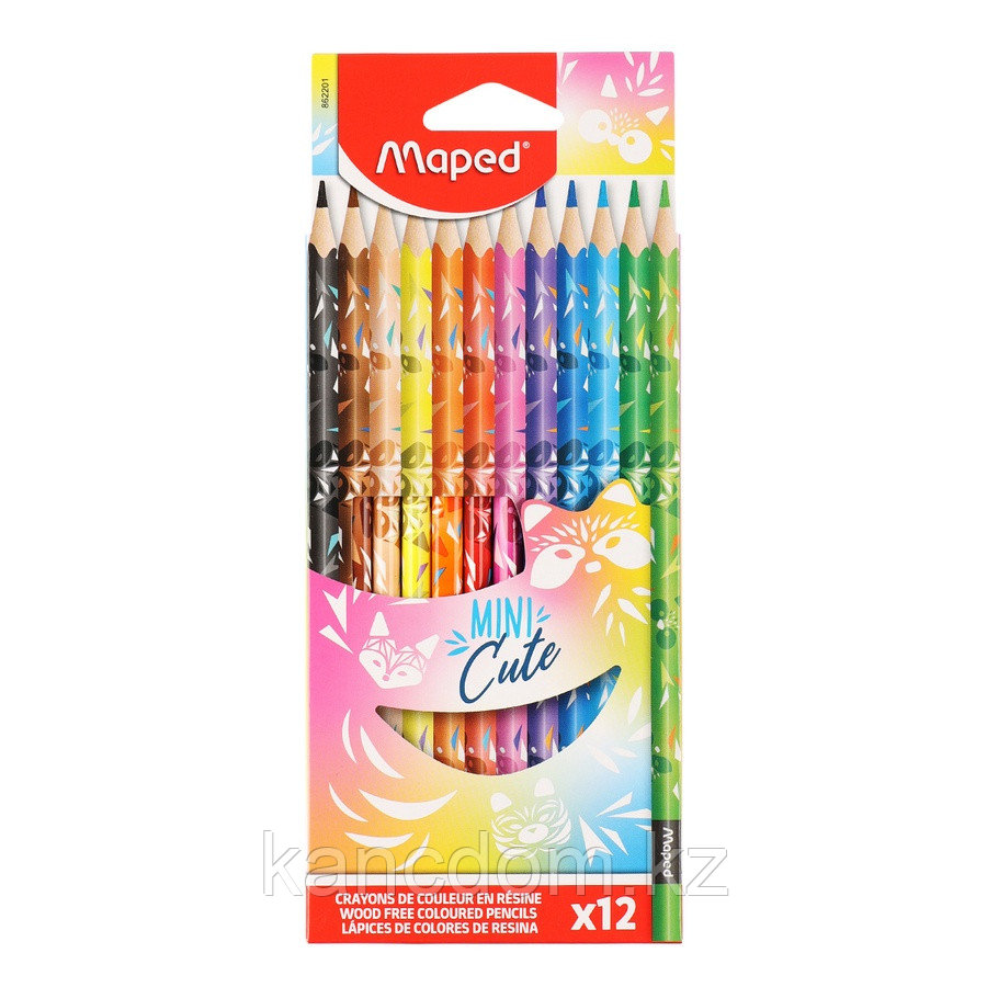 Карандаши цветные 12 цв Maped "MINI CUTE" 862201