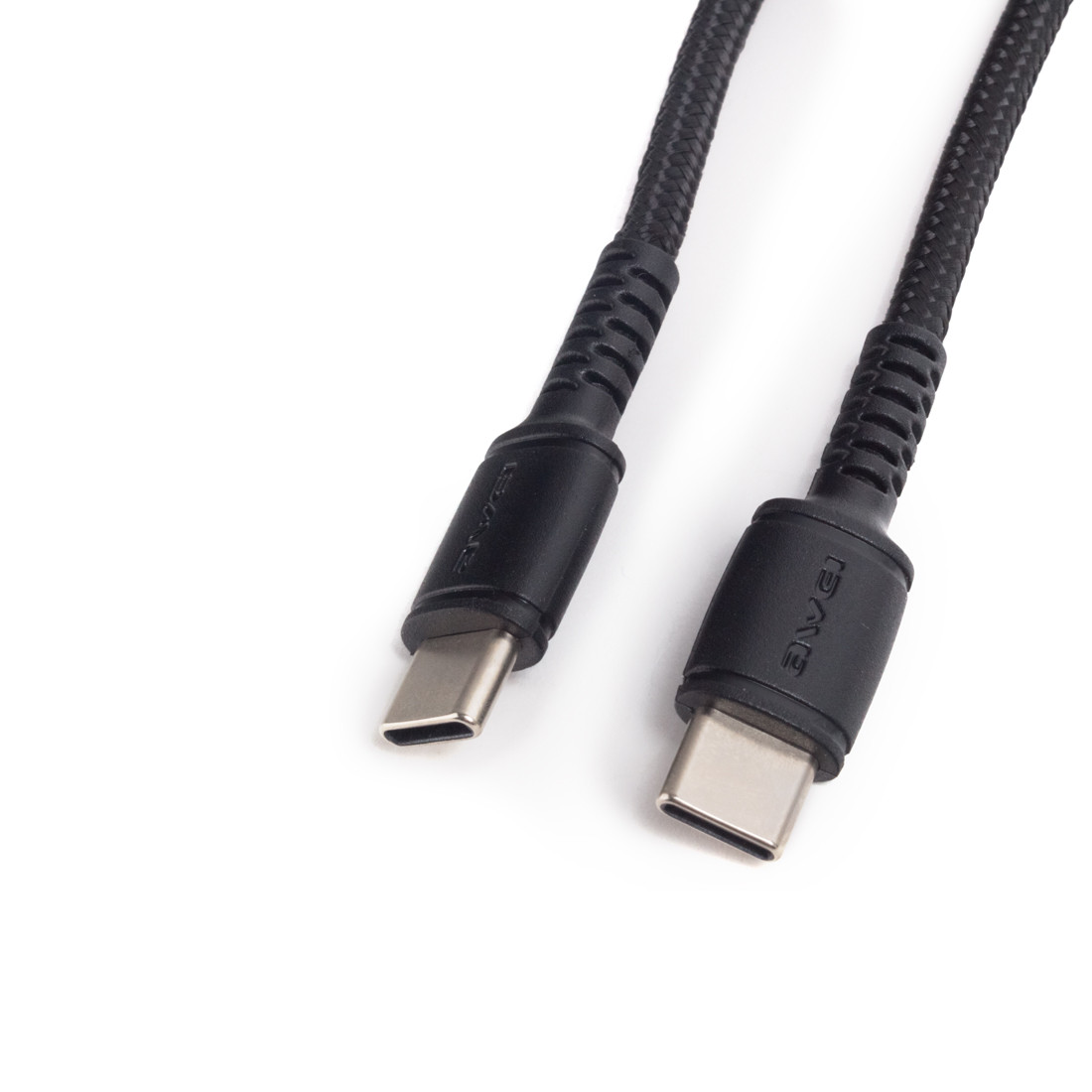 Awei CL-71T Интерфейсный кабель Type-C to Type-C 30W, 1m, Чёрный
