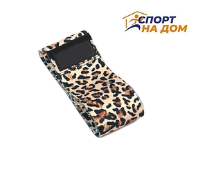 Тканевая фитнес резинка Леопард 10-15 кг