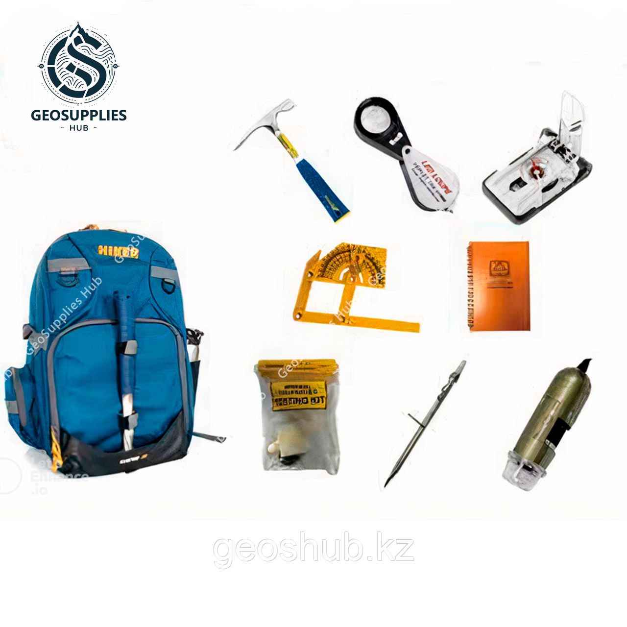Набор для полевых исследований геолога (9 предметов)