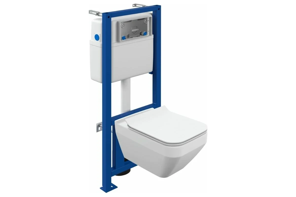 Комплект Cersanit CREA SQUARE CO DPL EO slim инсталляция LINK PRO (63997), фото 1