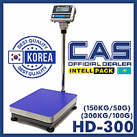 Весы CAS HD-300 напольные товарные электронные большие для склада, магазина до 300 кг