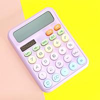 Калькулятор настольный 12 разрядный karuida фиолетовый