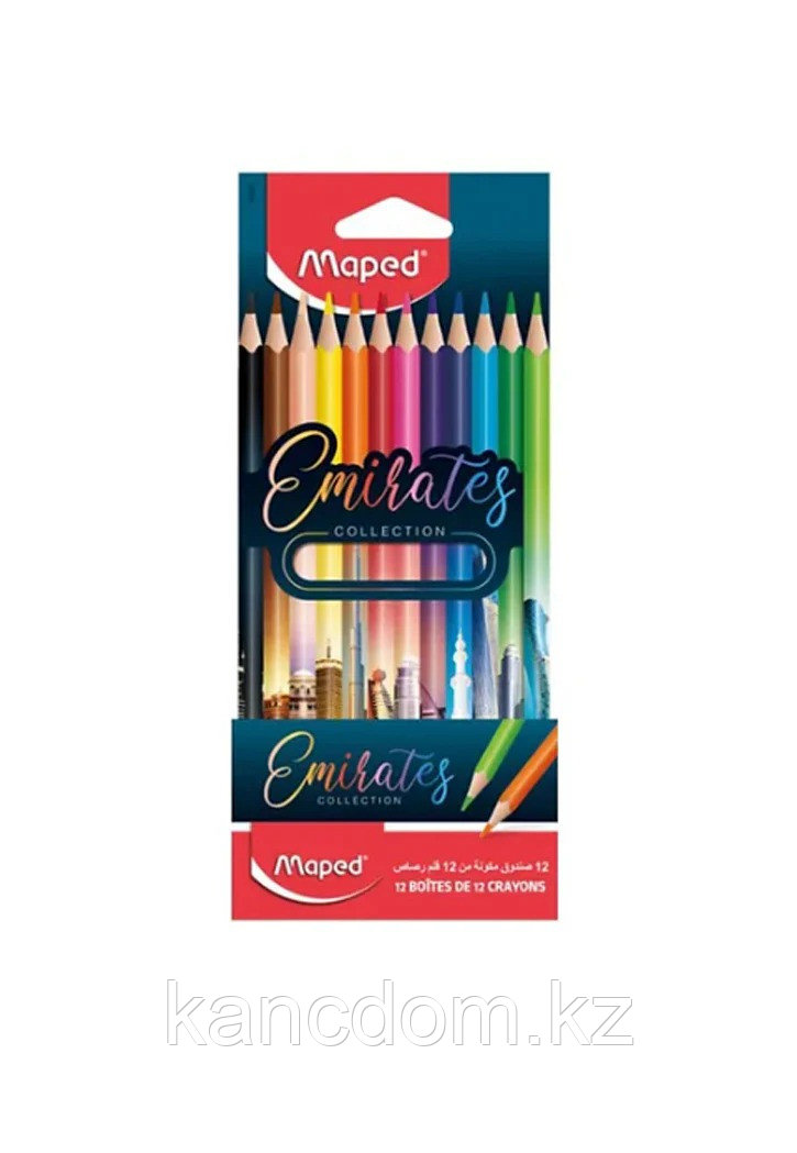 Карандаши цветные 12 цв Maped "Emirates" 862200