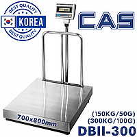 Весы DB-II 300LCD (платформа 700x800) напольные товарные электронные большие для склада, магазина до 300 кг