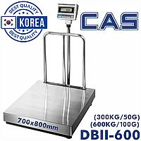 Весы DB-II 600LCD (платформа 700x800) напольные товарные электронные большие для склада, магазина до 600 кг