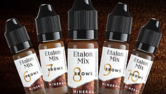 Минеральные пигменты EtalonMix для перманентного макияжа бровей