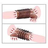 Силиконовая насадка на половой член 1 шт, фото 8