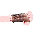 Силиконовая насадка на половой член 1 шт, фото 6