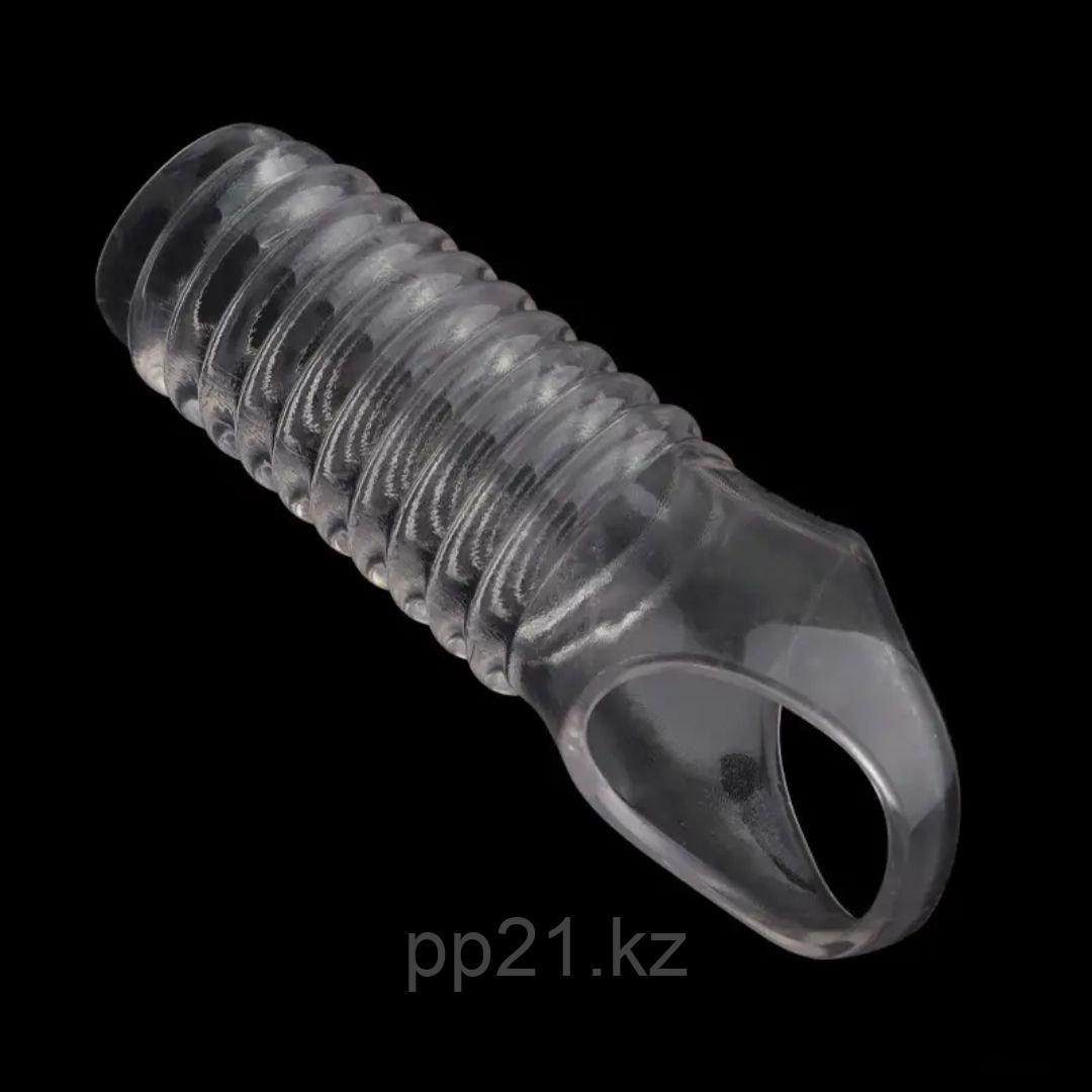 Силиконовая насадка на половой член 1 шт, фото 1