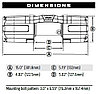 Лебёдка с синтетическим тросом для мото техники 2041 кг / 4500 lbs - WARN AXON, фото 4