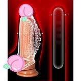 Силиконовая насадка на половой член 1 шт, фото 8