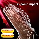 Силиконовая насадка на половой член 1 шт, фото 10