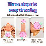 Силиконовая насадка на половой член 1 шт, фото 4