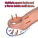 Силиконовая насадка на половой член 1 шт, фото 5