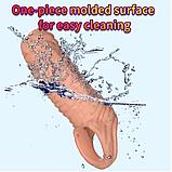 Силиконовая насадка на половой член 1 шт, фото 8