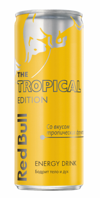 Энергетический напиток RED BULL Tropical 250мл  (12шт-упак)
