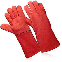 Краги спилковые (летние) красные