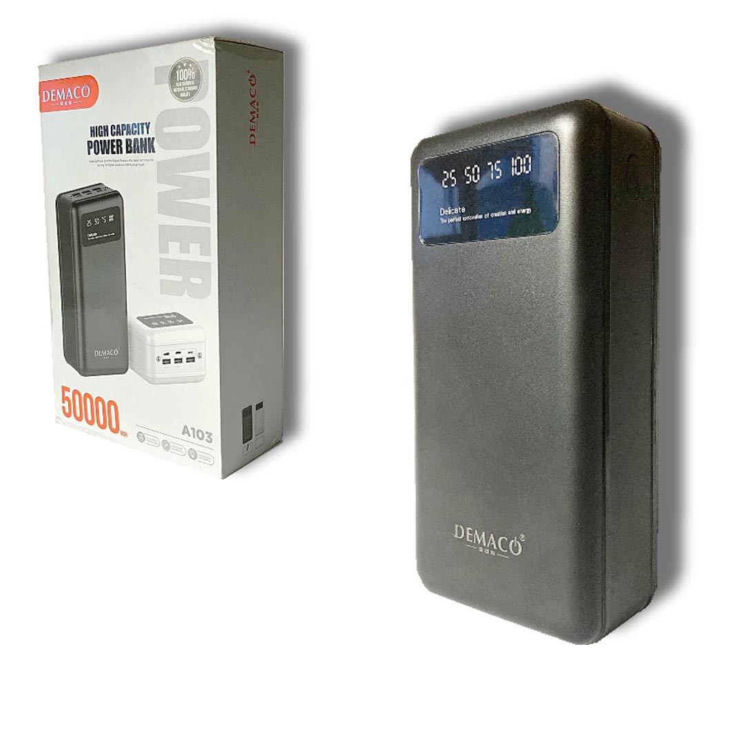 Повербанк для телефона 50000 mAh A103 черный