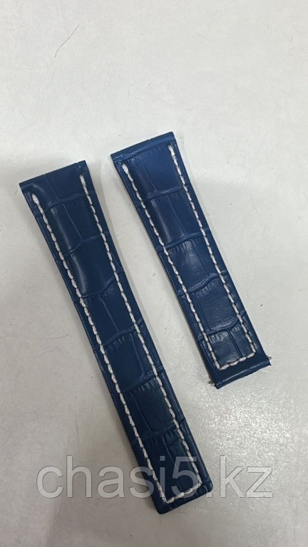 Ремешок Breitling мужской синий (23088), фото 1