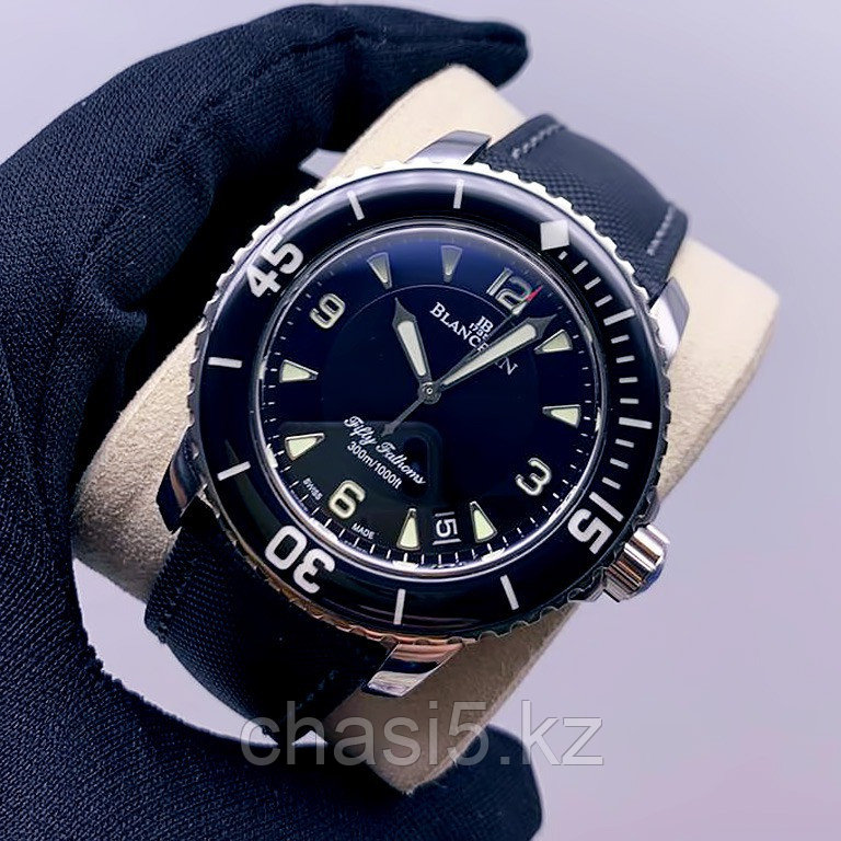 Мужские наручные часы Blancpain застежка пряжка - Дубликат (12356)