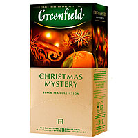 Чай черный, 25 пакетиков Greenfield Christmas Mystery с корицей, ( 1,5х25х10) black tea