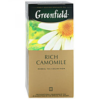 Чай черный, 25 пакетиков Greenfield травяной Camomile, ( 1,5х25х10) black tea