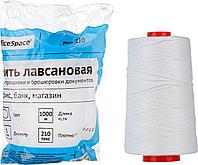 Нить для прошивки документов ЛШ-210, 1000 м, лавсановая, белая,OfficeSpace