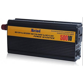 Инвертор автомобильный "3 в 1" Meind 500W с зарядным устройством и ИБП Арт.7827