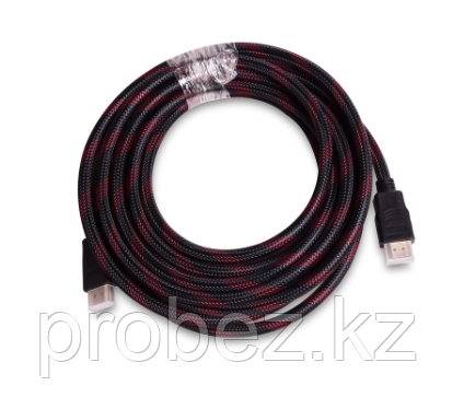 Интерфейсный кабель, iPower, iPiHDMi50, HDMI-HDMI, Пол. пакет, Контакты с золотым напылением, 5 м, Нейлон,