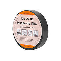 Deluxe ПВХ 0,13 х 15 мм жабысқақ таспа (қара)