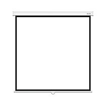 Экран Deluxe DLS-M244W (96"х96"), Ø - 136", Раб. поверхность 236х236 см., 1:1