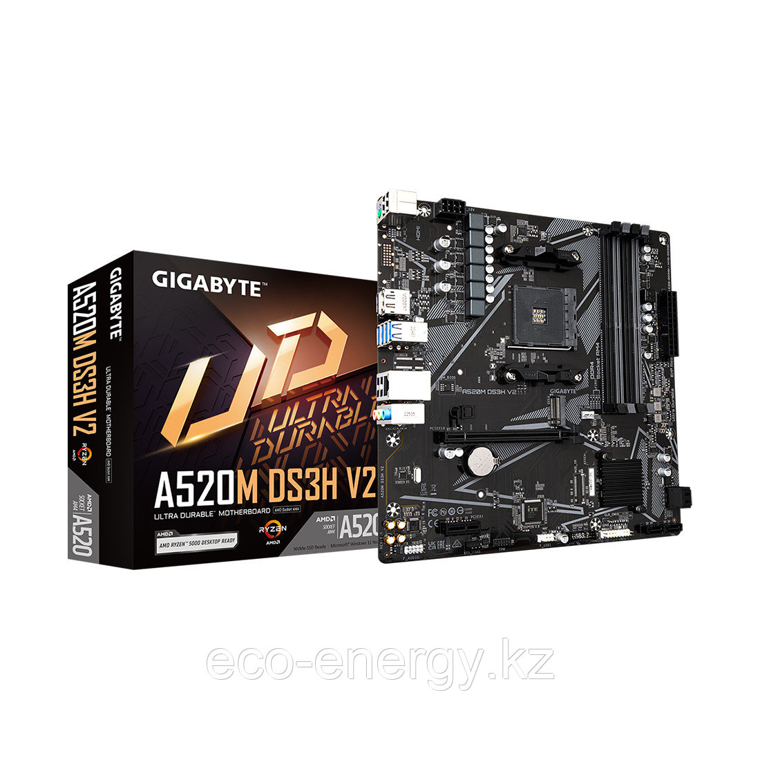 Материнская плата Gigabyte A520M DS3H V2, фото 1