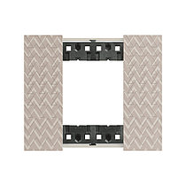 Рамка декоративная Bticino KA4802MM Living Now 1 пост 2 модуля Оптик