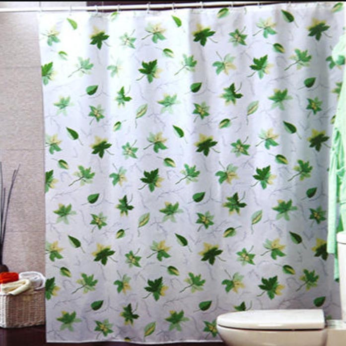 Водонепроницаемая тканевая шторка для ванной Miranda Leafs 180x200 см
