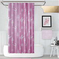 Водонепроницаемая тканевая шторка для ванной Jackline 180x200 см (Балерины)