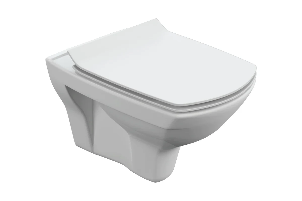 Подвесной унитаз CARINA XL Clean On DPL EO slim (S-MZ-CARINA-XL-COn-S-DL-w)