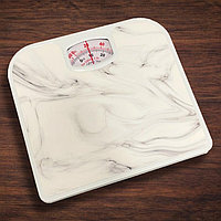 Механические напольные весы до 120 кг Health scale принт мрамор