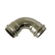 Отвод нержавеющий D= 108 мм, Угол: 90°