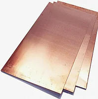 Лист-плита медная Толщ.: 2 мм, Раскр.: 0.6х1.5 м