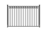 Металлические заборы L= 2500 мм, h= 1000 мм