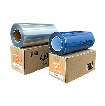 Пленка для UV DTF печати 30см. х 100 м. UV DTF A+B film (2 РУЛОНА)