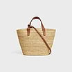 Сумка Teen Supple Celine Classic Panier In Raffia And Calfskin, фото 2