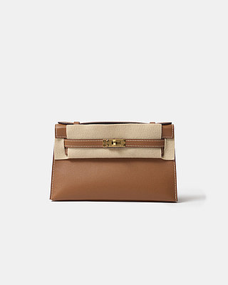 Сумка Hermès Kelly Pochette Gold Swift GHW