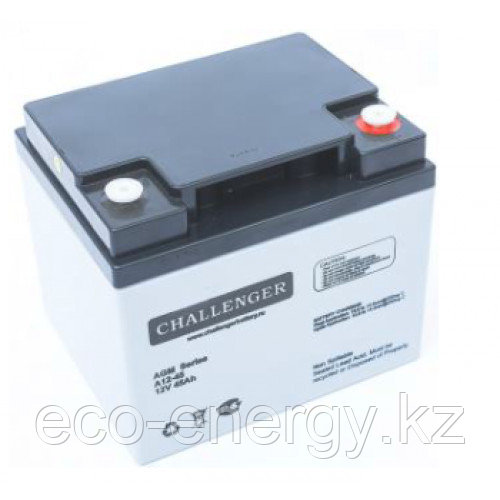 Стационарная свинцово кислотная AGM батарея Challenger A12-45 12V 45Ah