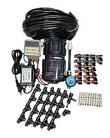 Система распыления воды с таймером и электромагнитным клапаном, 20 форсунок, труба 20 м